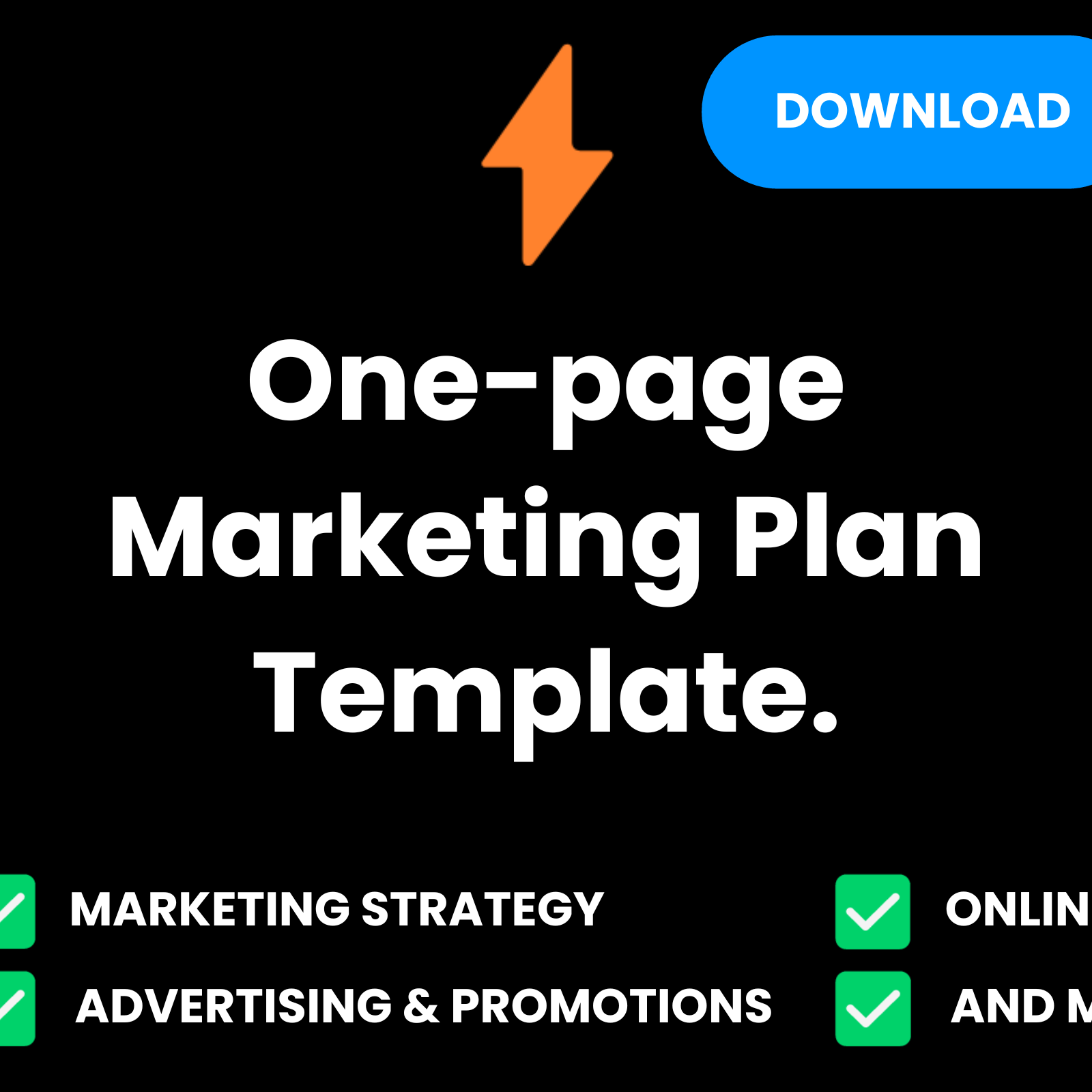 One Page Marketing Plan Template Free PDF Download   One Page Marketing Plan Template Thumbnail 