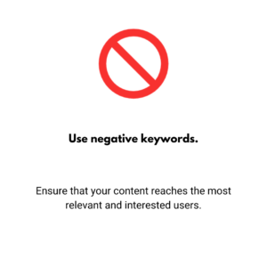Use negative keywords.