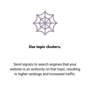 Use topic clusters.
