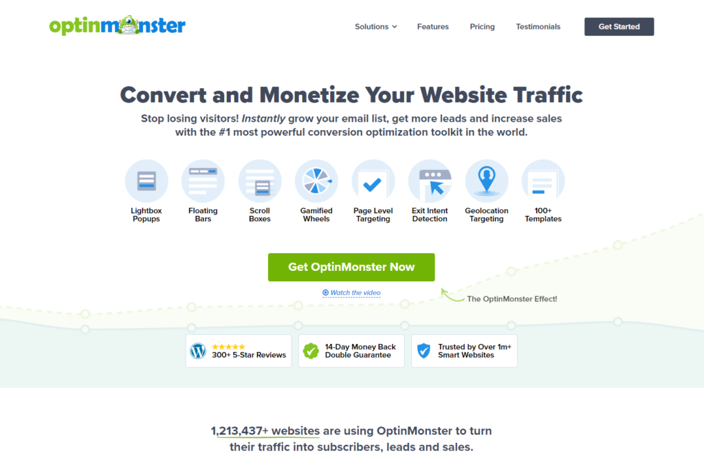 OptinMonster Homepage